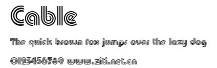 Cable.ttf字體轉換器圖片