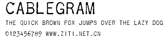 Cablegram.ttf字體轉換器圖片