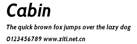 Cabin.ttf字體轉換器圖片
