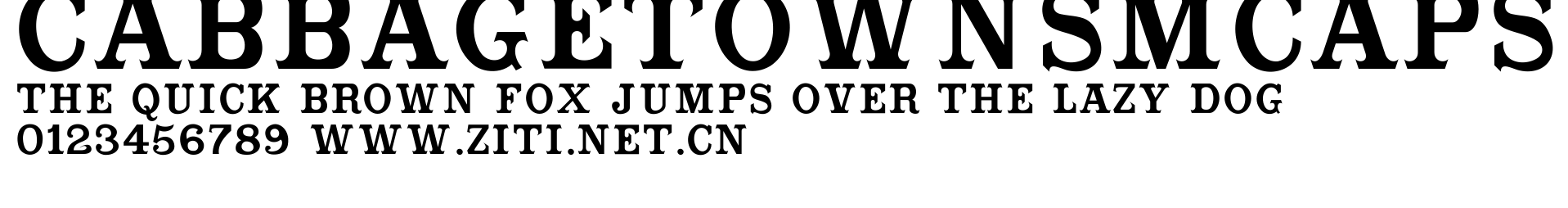 CabbagetownSmCaps.ttf字體轉換器圖片