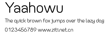 Yaahowu.ttf字體轉換器圖片