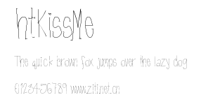 htKissMe.ttf字體轉換器圖片