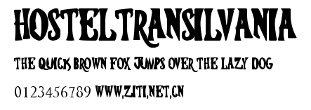 hosteltransilvania.ttf字體轉換器圖片