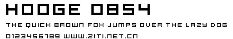 hooge 0854.ttf字體轉換器圖片