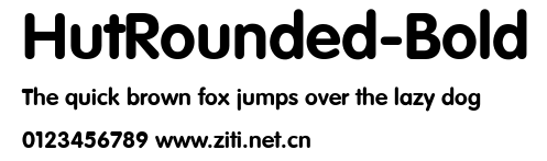 HutRounded-Bold.ttf字體轉換器圖片