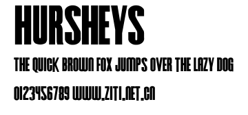 Hursheys.ttf字體轉換器圖片