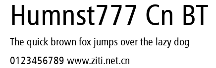 Humnst777 Cn BT.ttf字體轉換器圖片