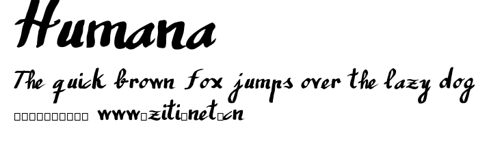 Humana.otf字體轉換器圖片