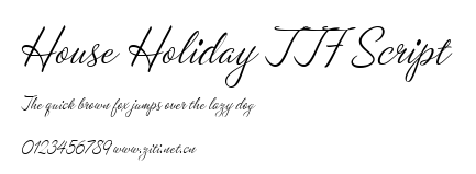 House Holiday TTF Script.ttf字體轉換器圖片