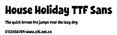 House Holiday TTF Sans.ttf字體轉換器圖片