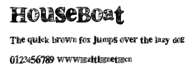 HouseBoat.ttf字體轉換器圖片