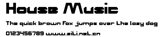House Music.ttf字體轉換器圖片