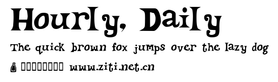 Hourly, Daily.ttf字體轉換器圖片
