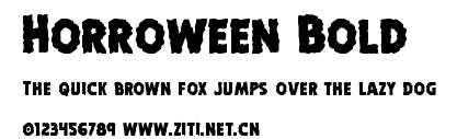 Horroween Bold.ttf字體轉換器圖片