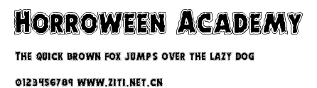 Horroween Academy.ttf字體轉換器圖片