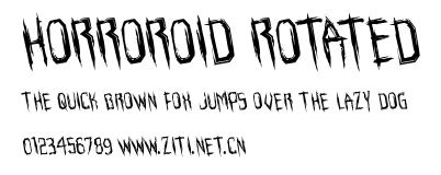 Horroroid Rotated.ttf