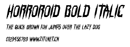 Horroroid Bold Italic.ttf