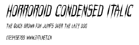 Horroroid Condensed Italic.ttf