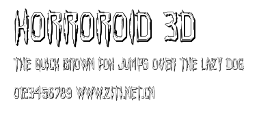 Horroroid 3D.ttf