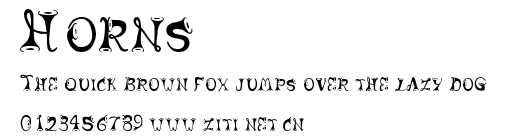 Horns.ttf字體轉換器圖片