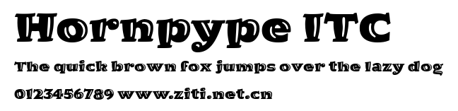 Hornpype ITC.ttf字體轉換器圖片