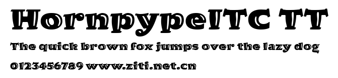 HornpypeITC TT.ttf字體轉換器圖片