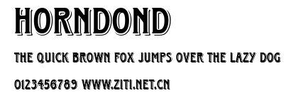HorndonD.ttf字體轉換器圖片