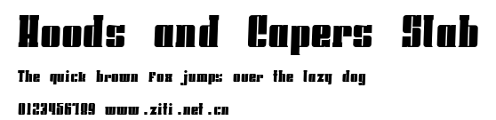 Hoods and Capers Slab.ttf字體轉換器圖片