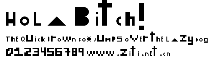 Hola Bitch!.ttf字體轉換器圖片