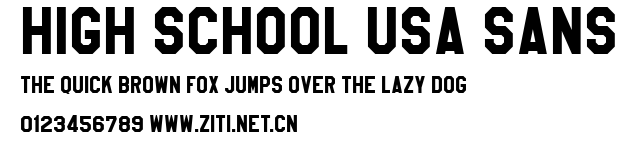 High School USA Sans.ttf字體轉換器圖片