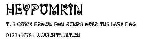HeyPumkin.ttf字體轉換器圖片