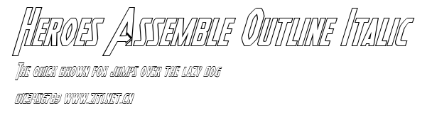 Heroes Assemble Outline Italic.ttf