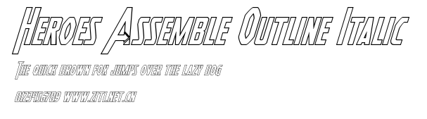 Heroes Assemble Outline Italic.ttf