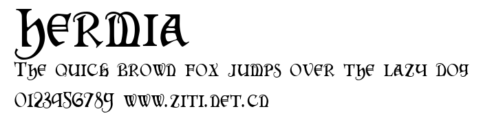 Hermia.ttf字體轉換器圖片