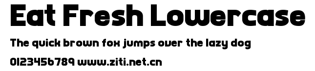 Eat Fresh Lowercase.ttf字體轉換器圖片