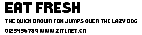 Eat Fresh.ttf字體轉換器圖片