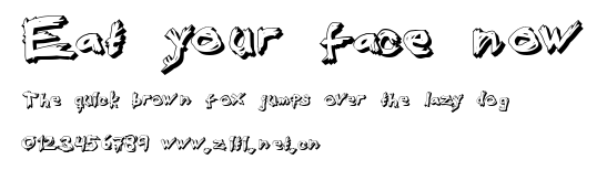 Eat your face now.ttf字體轉換器圖片