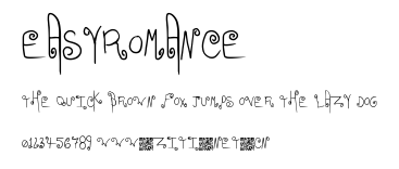 EasyRomance.ttf字體轉換器圖片