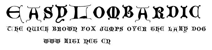 EasyLombardic.ttf字體轉換器圖片