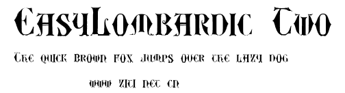 EasyLombardic Two.ttf字體轉換器圖片