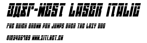 EAST-west Laser Italic.ttf