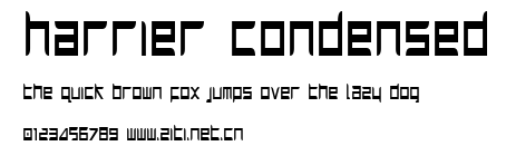 Harrier Condensed.ttf字體轉換器圖片