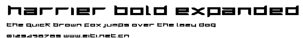 Harrier Bold Expanded.ttf字體轉換器圖片