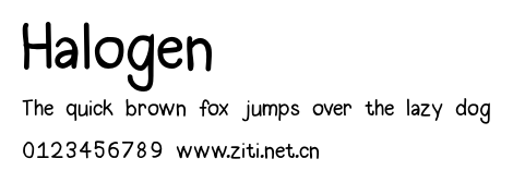 Halogen.otf字體轉換器圖片