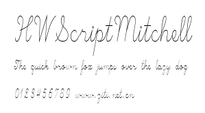 HWScriptMitchell.ttf字體轉換器圖片