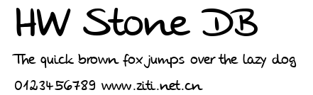 HW Stone DB.ttf字體轉換器圖片
