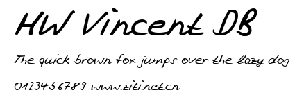 HW Vincent DB.ttf字體轉換器圖片