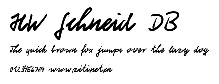 HW Schneid DB.ttf字體轉換器圖片