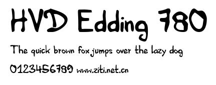 HVD Edding 780.ttf字體轉換器圖片