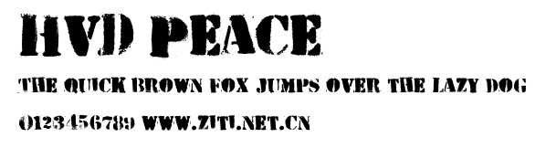 HVD Peace.ttf字體轉換器圖片
